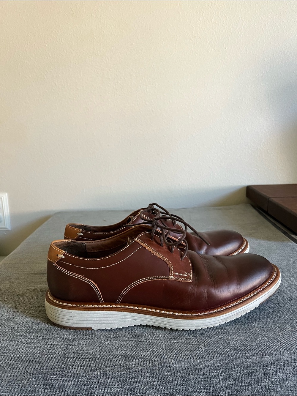 Men's Johnston & Murphy Brown Leather Derby Shoes - Dress Lace-Ups size 9.5